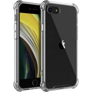 👉 TPU zwart Mobiq - Clear Rugged Case iPhone SE (2020)/8/7 7106611070685