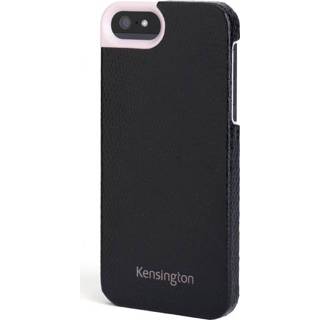 👉 Leather hard kunststof zwart Kensington - Vesto Case iPhone SE / 5S 5
