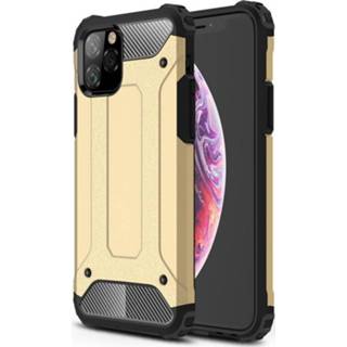 👉 Hard kunststof zilver zwart carry-in Back Cover Mobiq - Rugged Armor Case iPhone 11 Pro 7106611037268