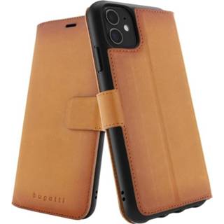 👉 Portemonnee leer zwart Bugatti - Zurigo iPhone 11 Lederen Wallet 8718846074766