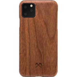 👉 Zwart Back Cover carry-in walnut hout Woodcessories - Slim Case Kevlar iPhone 11 Pro Max 4260382635047