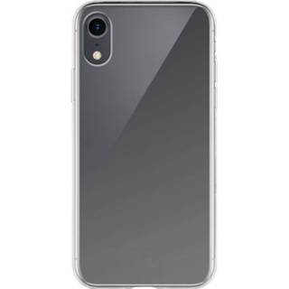 👉 Transparant TPU zwart Xqisit - FlexCase iPhone XR Hoesje 4029948077376