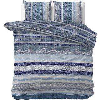 👉 Kussenslop strepen blauw katoen Katoen-Polyester Sleeptime Elegance Bjorn Lits-jumeaux (240 x 220 cm + 2 kussenslopen) Dekbedovertrek 8720105604874