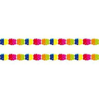 👉 Slinger multi papieren papier Set van 2x stuks verjaardag slingers 18 jaar versiering