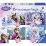 👉 Puzzel Ravensburger 4 puzzels 12+16+20+24 stukjes Disney Frozen 4005556073603