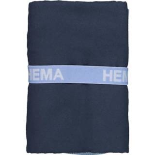 👉 HEMA Microvezelhanddoek 70x140 Blauw (blauw)