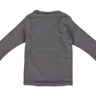 👉 Shirt lange mouw unisex 62 grijs katoen Little Indians! - Maat 8719274051008