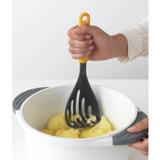 Pureestamper geel Brabantia Tasty+ plus lepel honey yellow 8710755122866