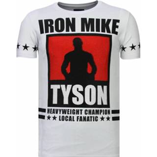 👉 Shirt polyester l male wit Local Fanatic Iron mike tyson rhinestone t-shirt 7435143610602
