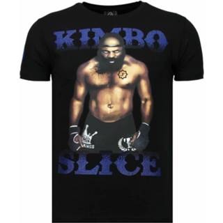 👉 Shirt polyester l t-shirts male zwart Local Fanatic Kimbo slice rhinestone t-shirt 8438472702238