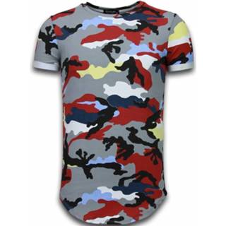 👉 Camouflage t-shirt polyester l male print Tony Backer Known long fit 8438472911234