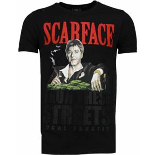 Shirt polyester XL t-shirts male zwart Local Fanatic Scarface boss rhinestone t-shirt 8438471323632