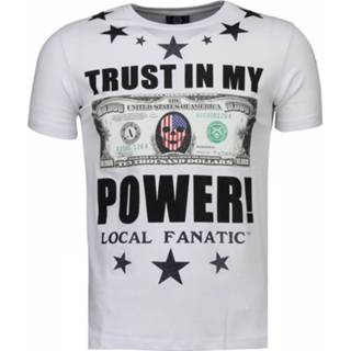👉 Shirt polyester XXL male wit Local Fanatic Trust in my power rhinestone t-shirt 8438471588437