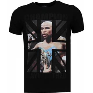 👉 Shirt polyester XL male zwart Local Fanatic Mayweather rhinestone t-shirt 8438471613030