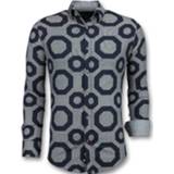 👉 Overhemd katoen l male blauw Tony Backer Business overhemden slim fit 7435143880845