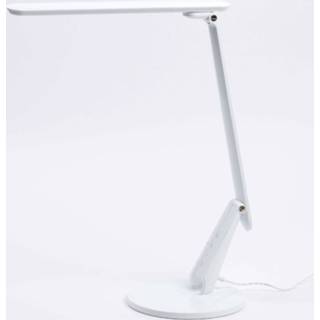 👉 Bureaulamp wit a+ glanzend LED Zig met bedieningsveld