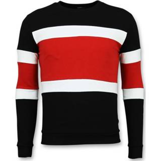 👉 Sweater katoen l male rood Enos Striped mens truien 7435143829851