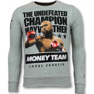 👉 Trui polyester l male grijs Local Fanatic Mayweather floyd sweater 7435143716700