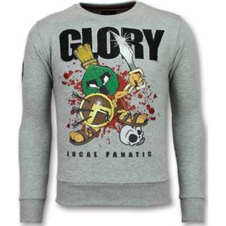 👉 Trui polyester l male grijs Local Fanatic Glory marvin spartacus sweater 7435143711705