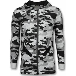 👉 Vest katoen m male grijs Enos Casual long fit camouflage 7435143631683