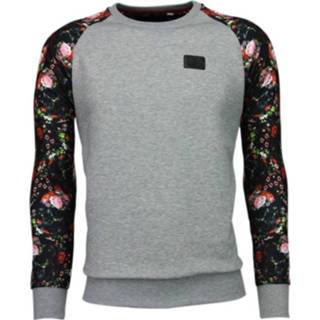 👉 Motief polyester l male roze Local Fanatic Skull arm sweater 8438471454633