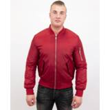 👉 Bomberjack polyester XL jassen male rood Beluomo basic 7435143625644