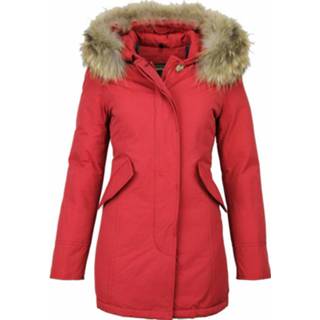 👉 Bontjas polyester l vrouwen rood MATOGLA Bontjassen winterjas wooly lang 8438472002437