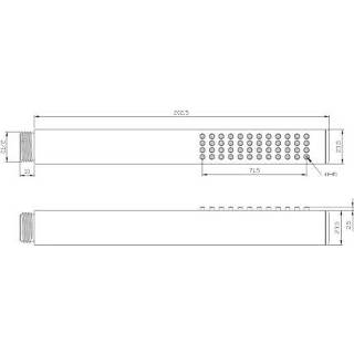 👉 Messing greep bouw rond mat zwart thermostatisch keramisch Inbouwdoucheset BWS Muuruitloop 20 cm 8719304716259