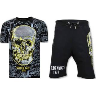 👉 Korte broek polyester l male zwart Enos joggingpak fitness trainingspak 7435144114185