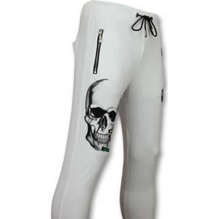 👉 Sportbroek katoen l male wit Enos joggingbroek color skull 7435143797792