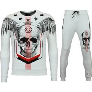 👉 Trainingspak katoen l male wit Enos Trainingspakken joggingpak online 7435143793732