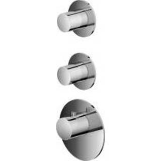 👉 Stop kraan RVS nikkel messing keramisch look bouw thermostatisch geborsteld greep High Flow Hotbath Mate Afbouwdeel 2 Stopkranen Rond 8718924097373 8719638615303