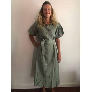 👉 Jurk s groen l m vrouwen jurken XL donkergroen viscose Sisters Point mena green 5714862051890 5714862051883 5714862051876 5714862051906