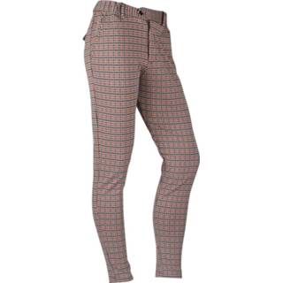 👉 Pantalon beige l male mannen Ferlucci heren stretch maïs check geblokt paulo - 8720086040722