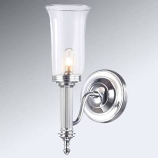 👉 Wandlamp chroom glas metaal a++ Vochtbestendige Carroll chroom, glad