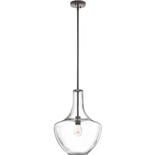 👉 Hanglamp antiek brons metaal medium a++ Fitting - Everly