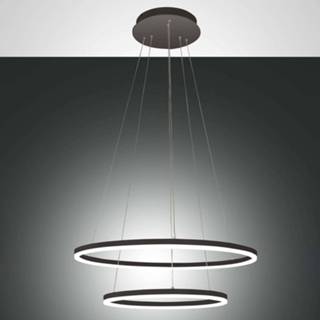 👉 Hanglamp zwart metaal warmwit a+ LED Giotto, 2-lamps,