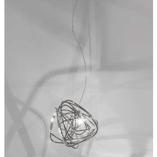 👉 Hanglamp nikkel metaal warmwit a+ Terzani Doodle - handgemaakte LED