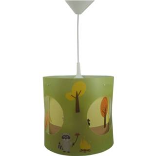 Groen kunststof a++ bruin Draai-hanglamp bosdieren