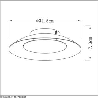 👉 Plafondlamp messing mat LED Foskal messing, Ø 34,5 cm