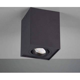 Plafondlamp zwart metaal a++ Biscuit, 1-lamp,