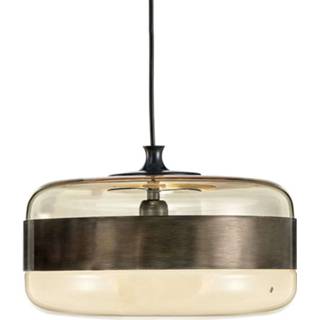 👉 Glazen hanglamp zwart mat metaal a++ Hangar Design Group Futura in brons, 40 cm