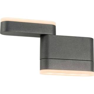 👉 Buitenwandlamp antraciet aluminium warmwit a+ AEG Corri LED buitenwandlamp, gezwenkt
