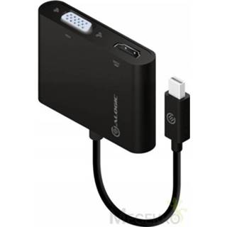 👉 DisplayPort zwart ALOGIC DP-VGHD4K-ADP kabeladapter/verloopstukje HDMI + VGA 9350784011817