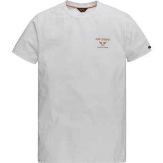 👉 Short sleeve elastan XXL male wit PME Legend Ptss204500 7003 r-neck cotton jersey