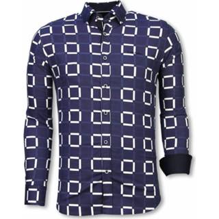 👉 Overhemd katoen l male blauw Tony Backer E overhemden slim fit 7435143659656