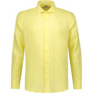 👉 Overhemd linnen l overhemden male geel Dstrezzed 8718895260165