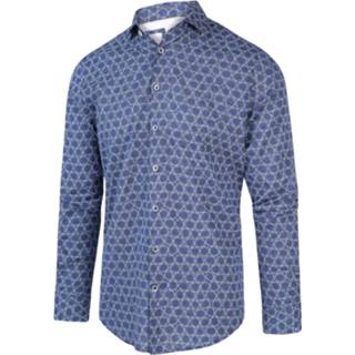 👉 Shirt overhemden male blauw Blue Industry lm