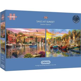 👉 Puzzel Sails at Sunset (2 x 500 stukjes) 5012269050547