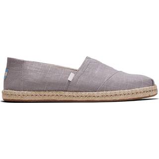 👉 Linnen male grijs TOMS Morning dove linen/rope 10014985 instap 889556793709